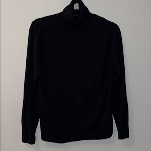 Ann Taylor Essential Turtleneck Sweater black petite large
